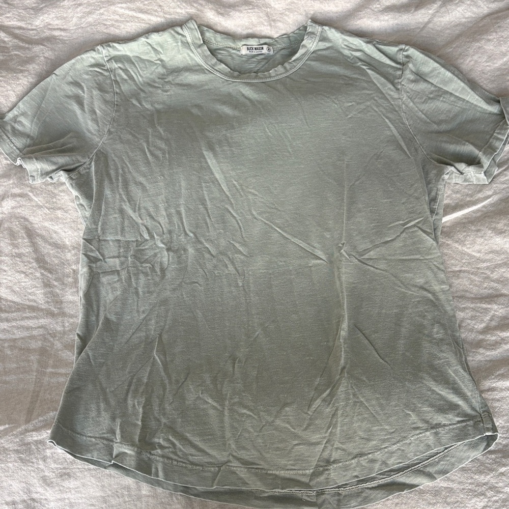 Buck Mason Men’s Light Green T-Shirt